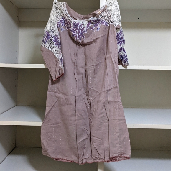 Chasing Unicorns Tainted Love cutwork mini dress, M, NWT - Picture 5 of 6